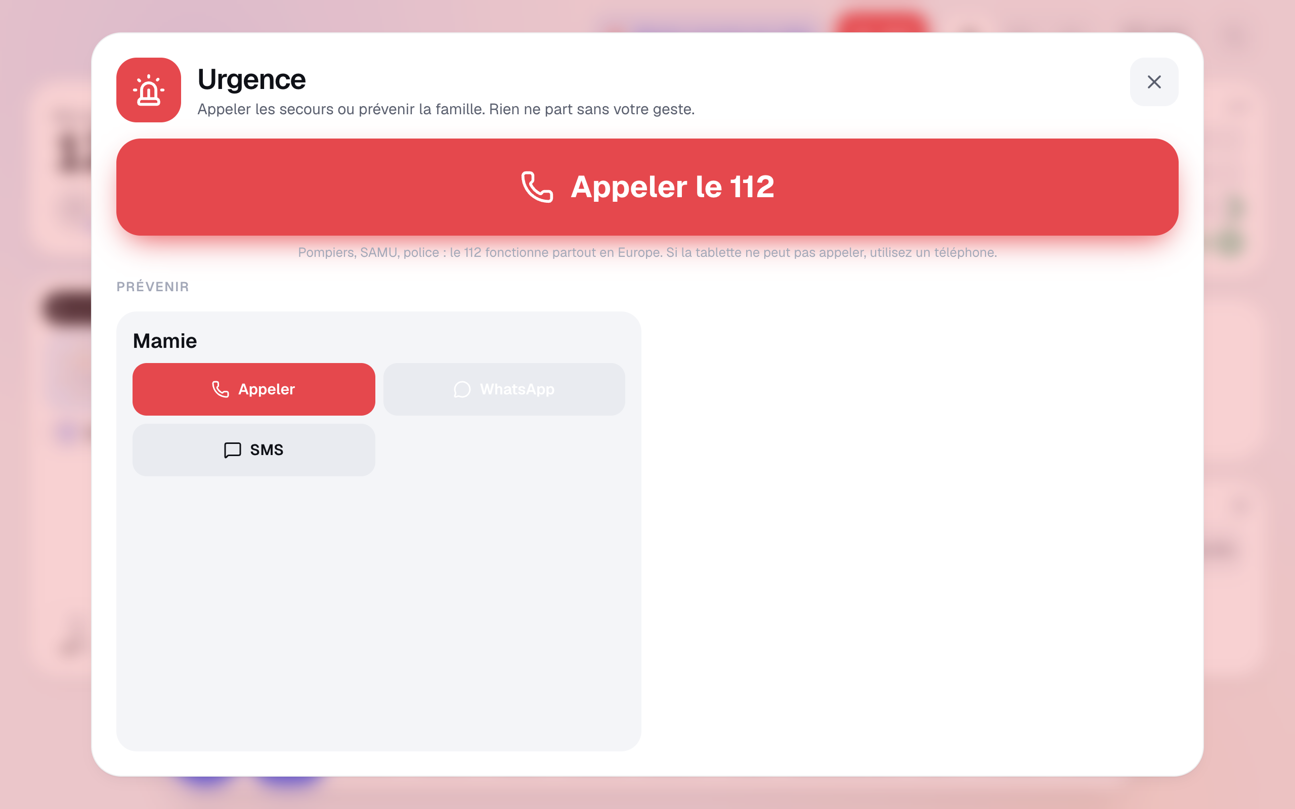 SOS : les numéros d'urgence et les proches à appeler, en gros boutons