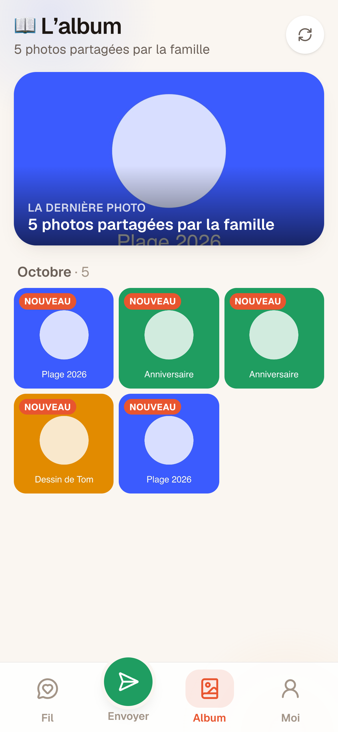 L'album, côté téléphone des proches