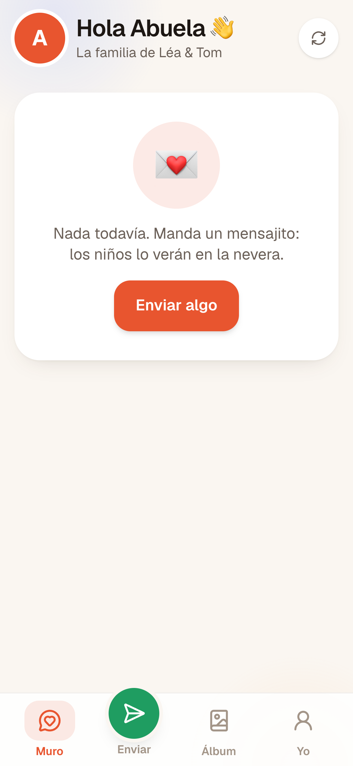 La même appli en espagnol, pour l'Abuela à Séville