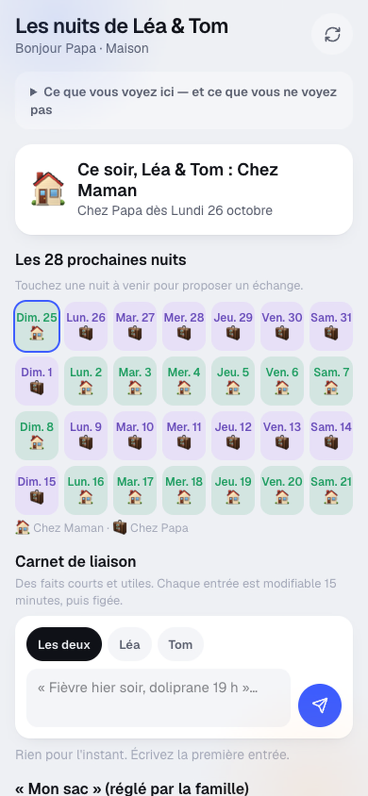 Le téléphone de Papa : ce soir, et les 28 prochaines nuits