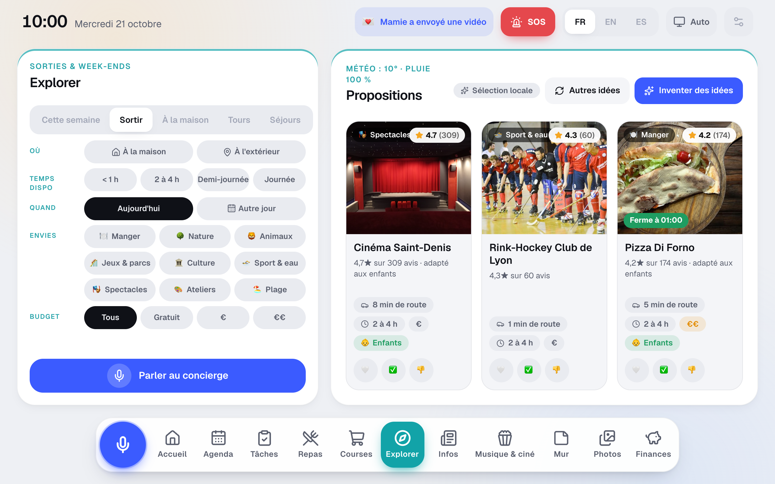 Explorer : les sorties près de chez vous, collectées chaque nuit